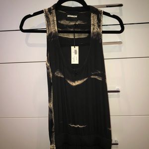 Monrow black and beige jumpsuit.